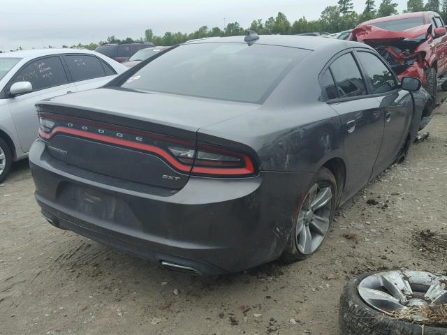 2C3CDXHGXFH777936 - 2015 DODGE CHARGER SX GRAY photo 4