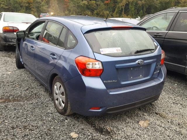 JF1GPAA69EG215108 - 2014 SUBARU IMPREZA BA BLUE photo 3