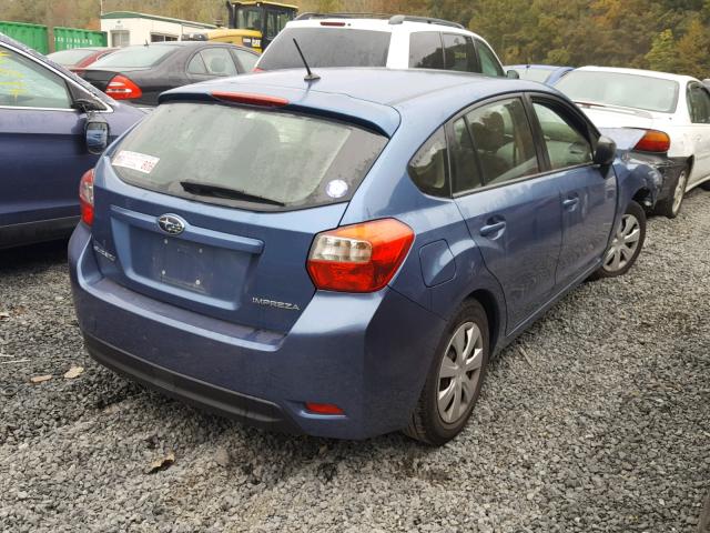 JF1GPAA69EG215108 - 2014 SUBARU IMPREZA BA BLUE photo 4