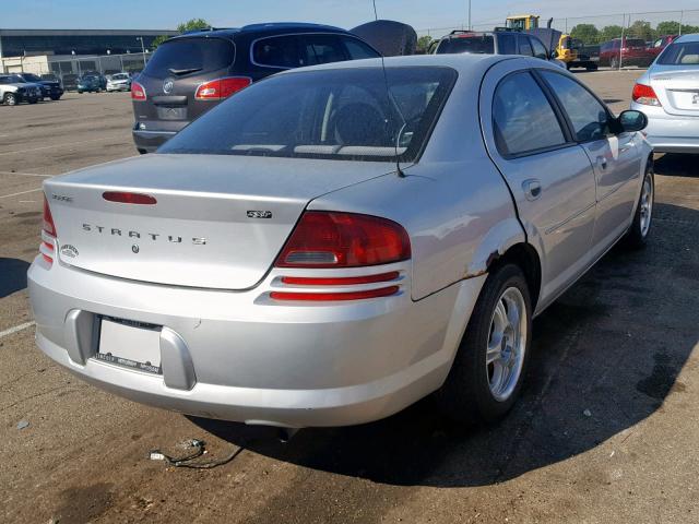 1B3EL46XX4N402935 - 2004 DODGE STRATUS SX SILVER photo 4