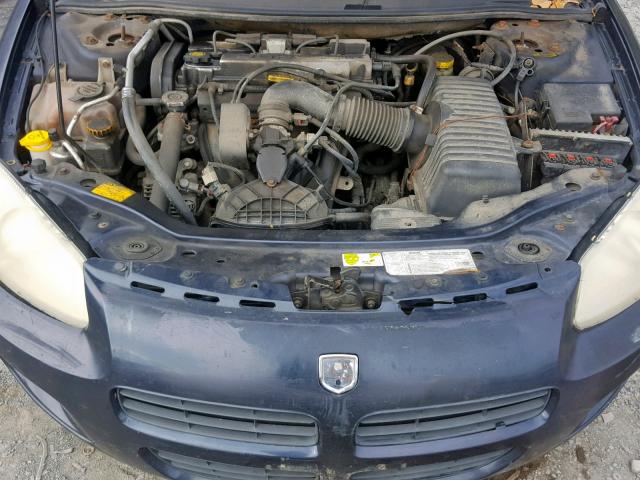 1B3EL36X43N579098 - 2003 DODGE STRATUS SE BLUE photo 7