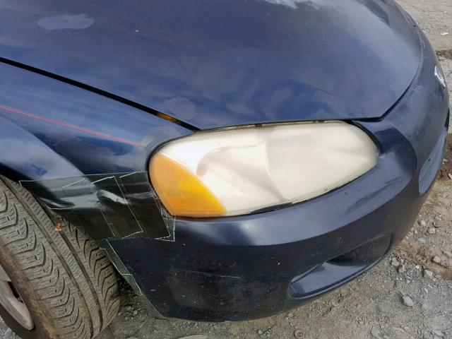 1B3EL36X43N579098 - 2003 DODGE STRATUS SE BLUE photo 9