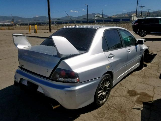 JA3AH86C16U011909 - 2006 MITSUBISHI LANCER EVO SILVER photo 4