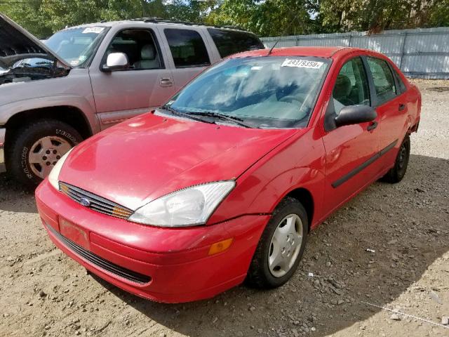 1FAFP33P12W305609 - 2002 FORD FOCUS LX RED photo 2