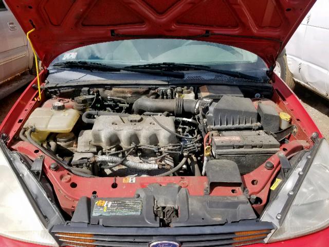 1FAFP33P12W305609 - 2002 FORD FOCUS LX RED photo 7