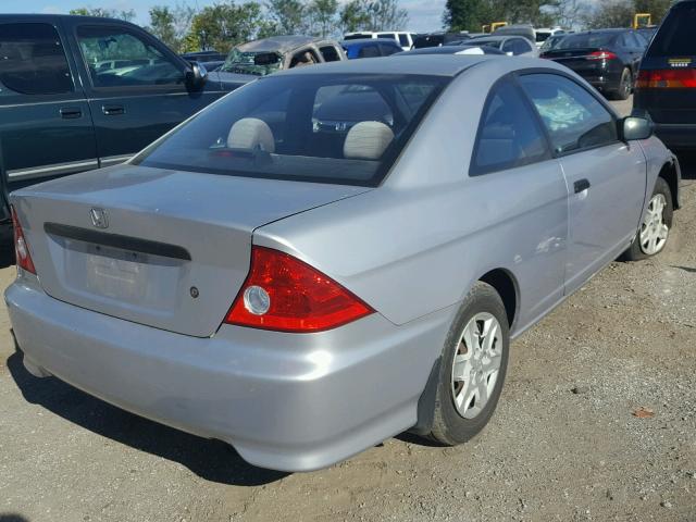 1HGEM22184L040716 - 2004 HONDA CIVIC DX V SILVER photo 4