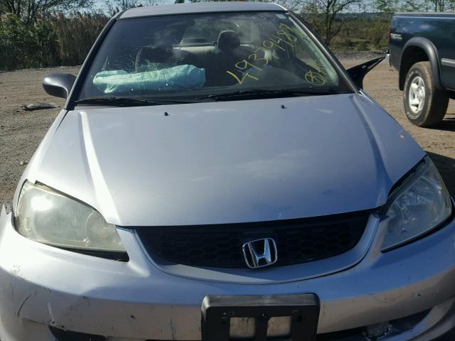 1HGEM22184L040716 - 2004 HONDA CIVIC DX V SILVER photo 7