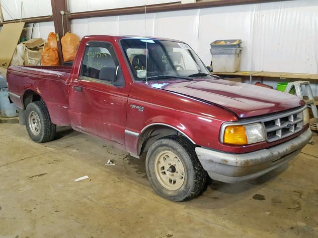 1FTCR10U8PUC39634 - 1993 FORD RANGER RED photo 1