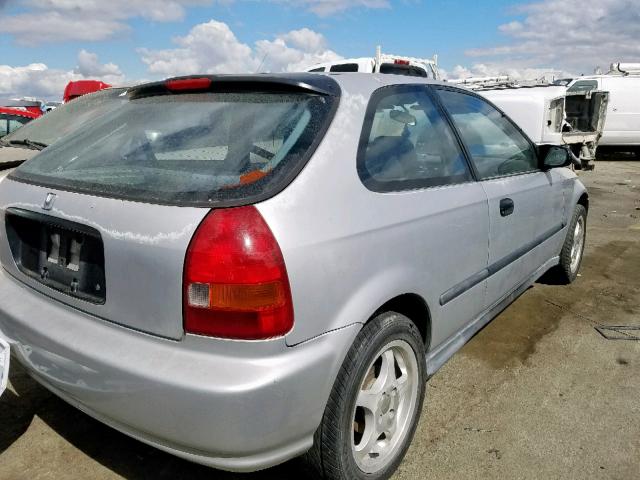 2HGEJ6322TH120693 - 1996 HONDA CIVIC CX GRAY photo 4