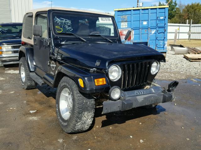 1J4FA59S0YP722235 - 2000 JEEP WRANGLER / BLACK photo 1