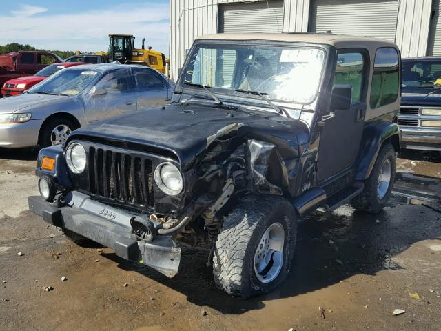 1J4FA59S0YP722235 - 2000 JEEP WRANGLER / BLACK photo 2