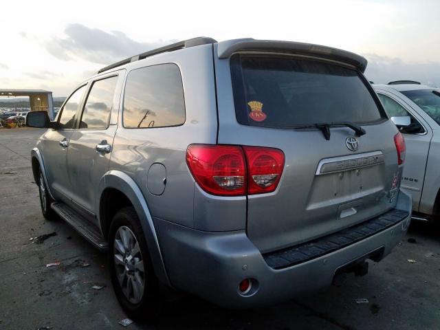 5TDDW5G14BS052484 - 2011 TOYOTA SEQUOIA PL SILVER photo 3