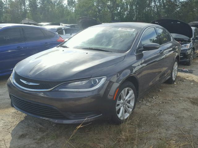 1C3CCCFB2GN183126 - 2016 CHRYSLER 200 LX GRAY photo 2