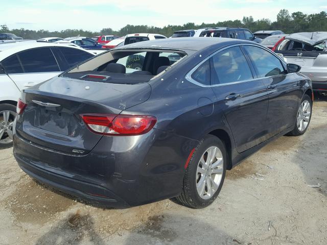 1C3CCCFB2GN183126 - 2016 CHRYSLER 200 LX GRAY photo 4