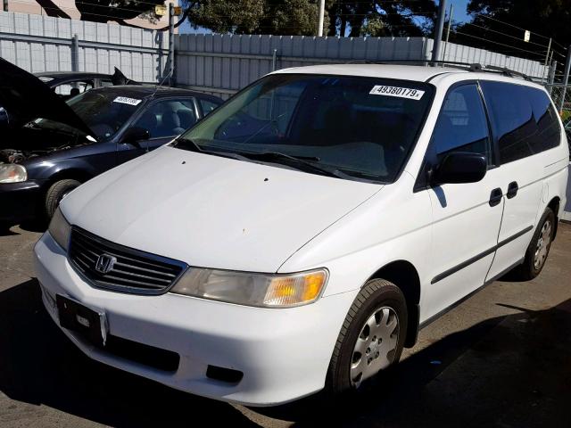 2HKRL1856YH547549 - 2000 HONDA ODYSSEY LX WHITE photo 2