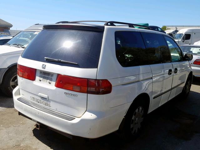 2HKRL1856YH547549 - 2000 HONDA ODYSSEY LX WHITE photo 4