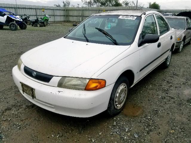 JM1BC1411V0121877 - 1997 MAZDA PROTEGE DX WHITE photo 2