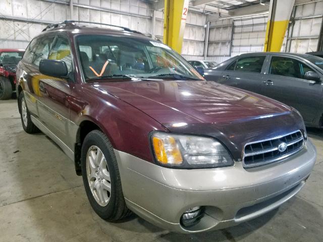 4S3BH675X17653868 - 2001 SUBARU LEGACY OUT MAROON photo 1