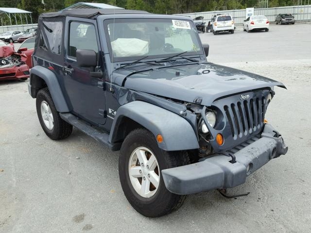 1J4FA24188L502345 - 2008 JEEP WRANGLER X GRAY photo 1