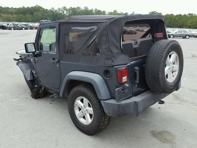 1J4FA24188L502345 - 2008 JEEP WRANGLER X GRAY photo 3