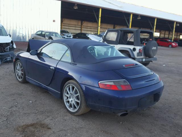 WP0CA29921S653250 - 2001 PORSCHE 911 CARRER BLUE photo 3