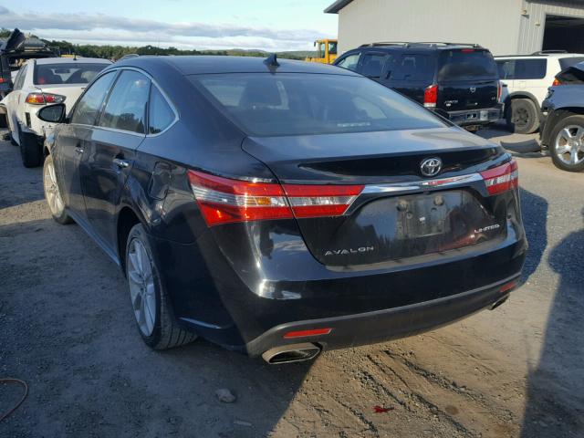 4T1BK1EB1EU131744 - 2014 TOYOTA AVALON BAS BLACK photo 3