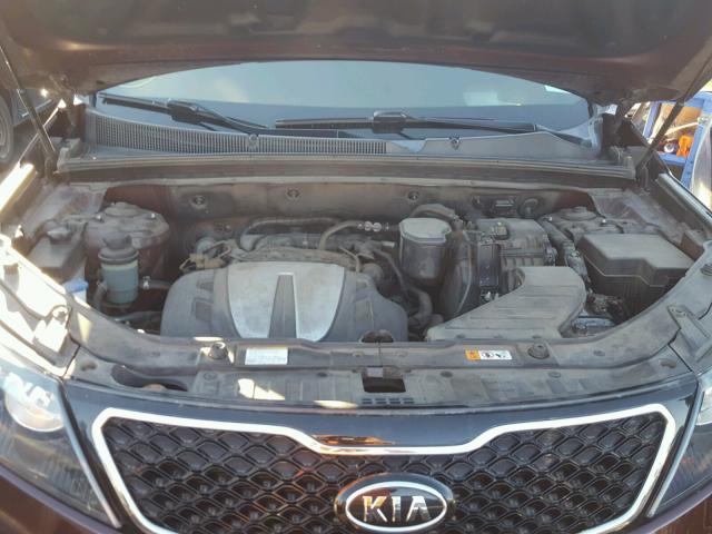 5XYKW4A21DG388175 - 2013 KIA SORENTO SX BURGUNDY photo 7