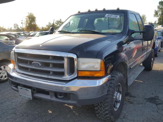 1FTSX31F5XED91247 - 1999 FORD F350 SRW S BLACK photo 2