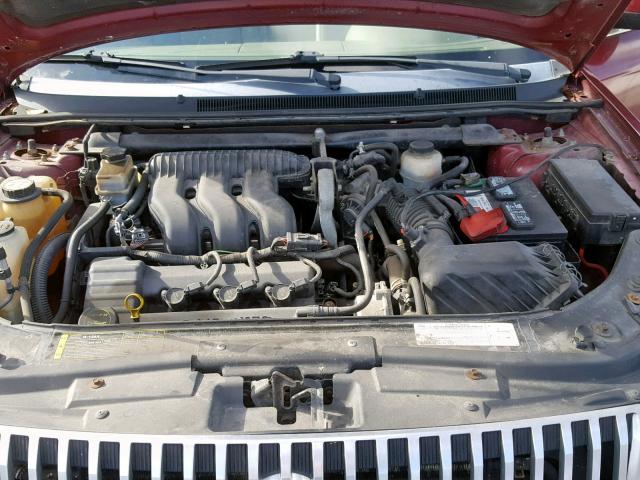 1MEHM40197G610874 - 2007 MERCURY MONTEGO LU RED photo 7