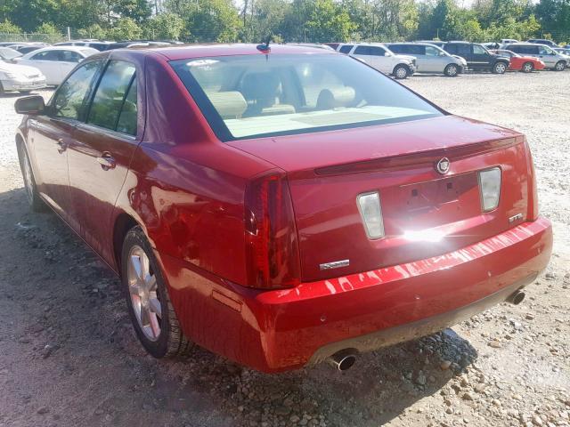 1G6DC67A150124718 - 2005 CADILLAC STS RED photo 3