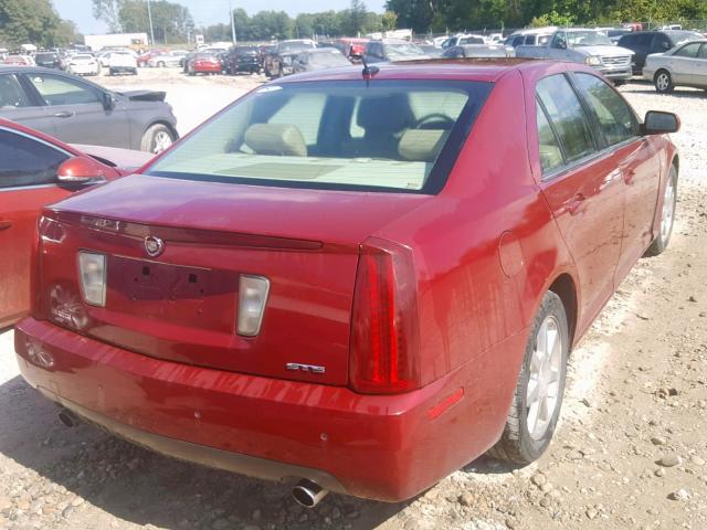 1G6DC67A150124718 - 2005 CADILLAC STS RED photo 4