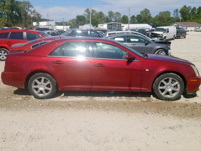 1G6DC67A150124718 - 2005 CADILLAC STS RED photo 9