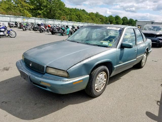 2G4WB52K8T1446854 - 1996 BUICK REGAL CUST GREEN photo 2