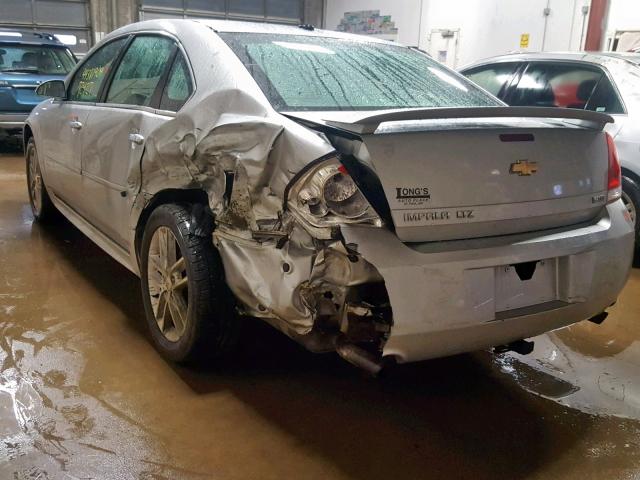 2G1WC5E31C1102006 - 2012 CHEVROLET IMPALA LTZ SILVER photo 3