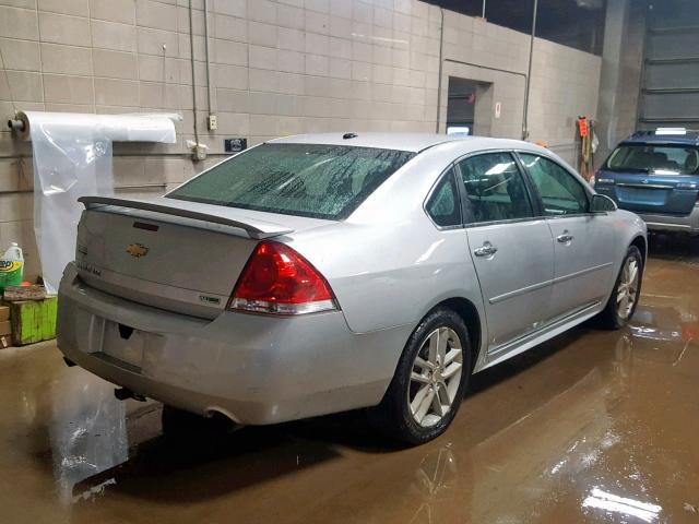 2G1WC5E31C1102006 - 2012 CHEVROLET IMPALA LTZ SILVER photo 4