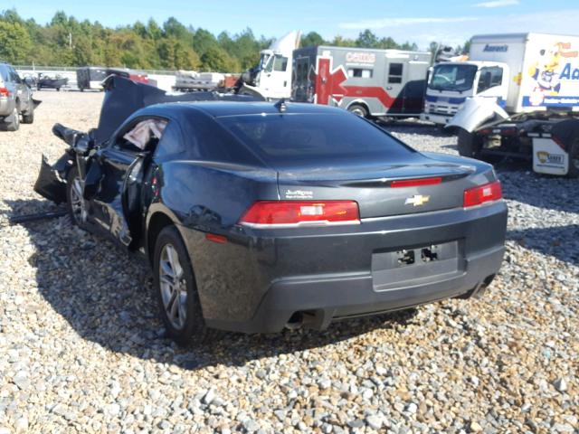 2G1FB1E30F9137458 - 2015 CHEVROLET CAMARO LS GRAY photo 3