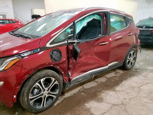 1G1FX6S05H4186508 - 2017 CHEVROLET BOLT EV PR RED photo 10