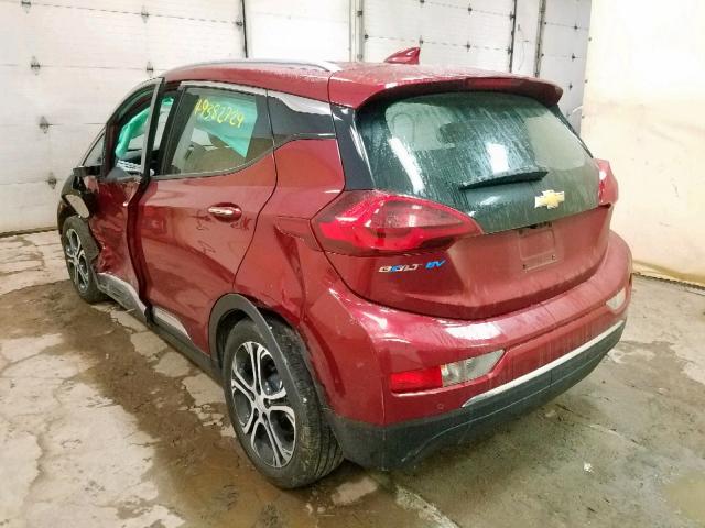 1G1FX6S05H4186508 - 2017 CHEVROLET BOLT EV PR RED photo 3