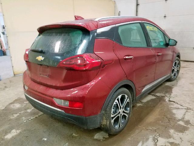 1G1FX6S05H4186508 - 2017 CHEVROLET BOLT EV PR RED photo 4