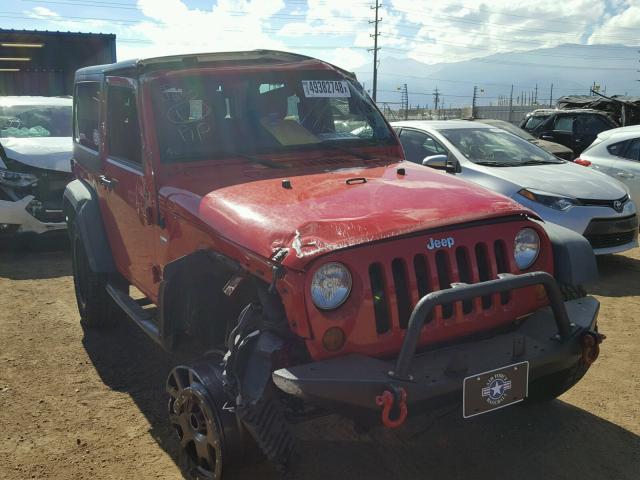 1C4AJWAG1CL113099 - 2012 JEEP WRANGLER S RED photo 1