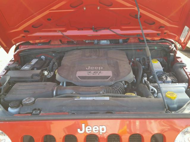 1C4AJWAG1CL113099 - 2012 JEEP WRANGLER S RED photo 7