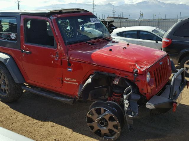 1C4AJWAG1CL113099 - 2012 JEEP WRANGLER S RED photo 9