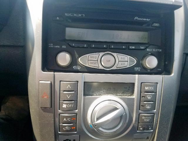 JTKDE177X60132552 - 2006 TOYOTA SCION TC ვერცხლისფერი ფოტო 9