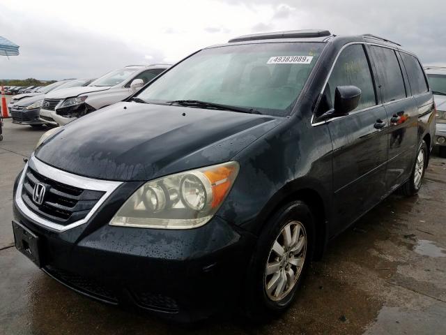 5FNRL38668B039729 - 2008 HONDA ODYSSEY EX BLACK photo 2