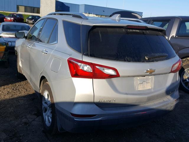 2GNAXMEV2J6187723 - 2018 CHEVROLET EQUINOX PR SILVER photo 3