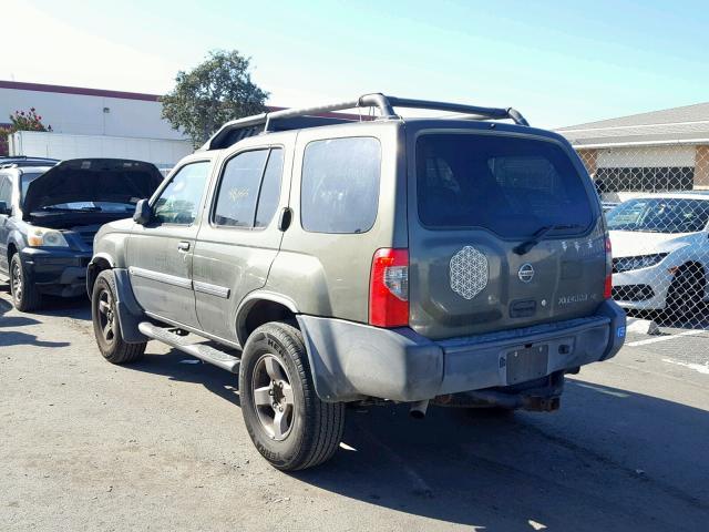 5N1ED28T03C643192 - 2003 NISSAN XTERRA XE GREEN photo 3