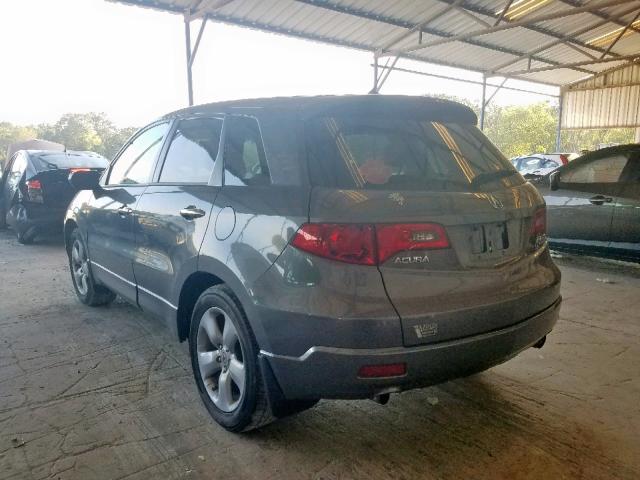 5J8TB18509A008265 - 2009 ACURA RDX TECHNO GRAY photo 3