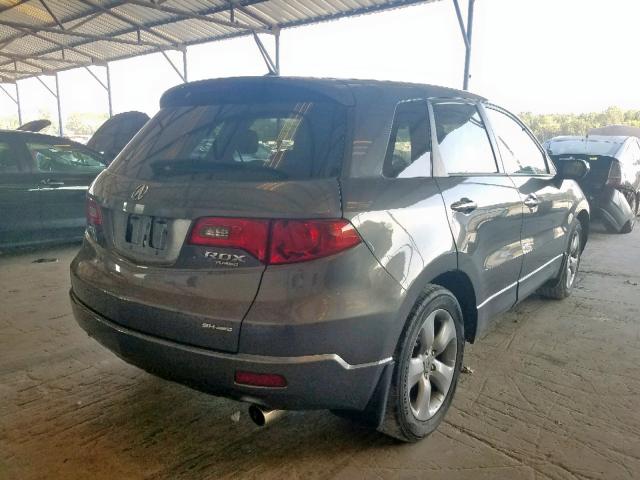 5J8TB18509A008265 - 2009 ACURA RDX TECHNO GRAY photo 4