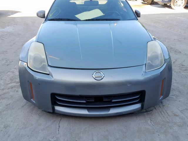 JN1AZ34E46M353752 - 2006 NISSAN 350Z COUPE GRAY photo 9