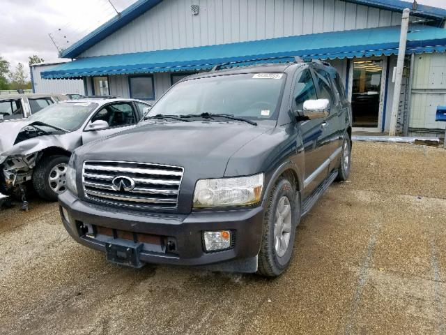 5N3AA08C26N810342 - 2006 INFINITI QX56 GRAY photo 2